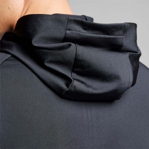 Vente chaude Sweats à capuche pour hommes OEM Custom Made Hommes Sweats à capuche unis avec manches longues Sweat à capuche de haute qualité avec logo personnalisé - Product Image 5