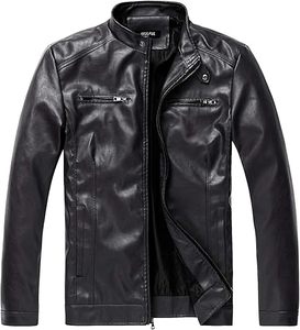Chaqueta de Piel de Vaca para Hombre, Transpirable, Ecológica, de Secado Rápido, Cálida para Invierno, Cuello Alto, Estilo Casual, Alta Calidad, Personalizable - Product Image 5