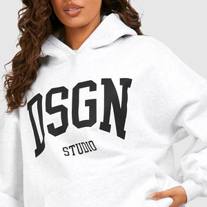 Survêtement à capuche 2 pièces pour femmes grande taille vêtements de sport d'hiver sweat-shirt respirant ensemble avec pantalon de survêtement imprimé - Product Image 6