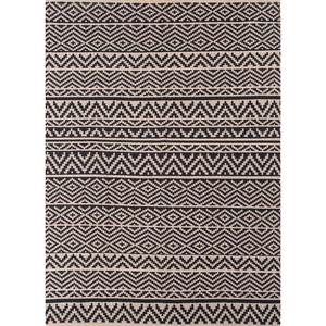 พรมขนสัตว์ทอลายเรียบสีเทาและดำ ลายเรขาคณิต สำหรับใช้ในบ้าน-SDWC-15 - Product Image 1