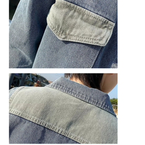 Chaquetas de Mezclilla 100% Algodón, Lavado Claro, Reversibles, Hechas a Medida, al por Mayor, Premium, para Hombre, Estilo Urbano, Casual, Ecológicas, Corte Regular - Product Image 6