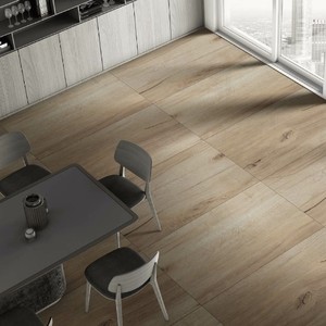 กระเบื้องปูพื้นพอร์ซเลนดิจิตัลลายไม้ขนาด600x1200มม. เคลือบผิวด้านสำหรับใช้ในห้องนั่งเล่น - Product Image 1