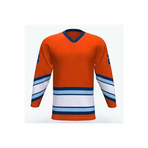 Camiseta de hockey de equipo impresa por sublimación con logotipo personalizado, ropa de hockey sobre hielo en blanco de venta superior - Product Image 5