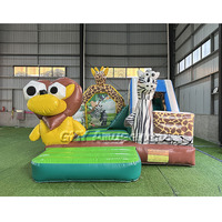 Commercial Animal Jungle Henan Bounce House Chateau Gonflable Pour Animaux Acheter Bouncy Castle à vendre