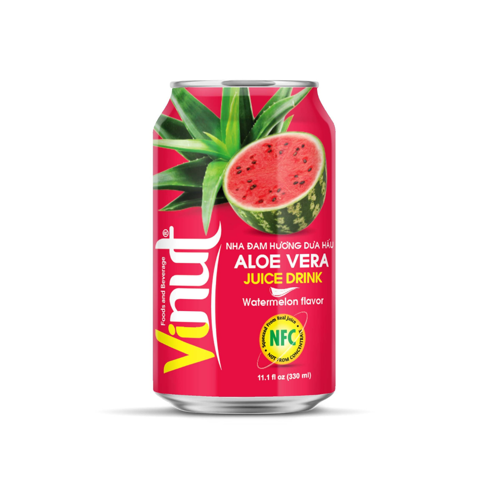 330 мл может vinut алоэ вера для вкуса арбуза Вьетнам поставщиков каталог свежего алоэ вера, прямые поставки из фермы