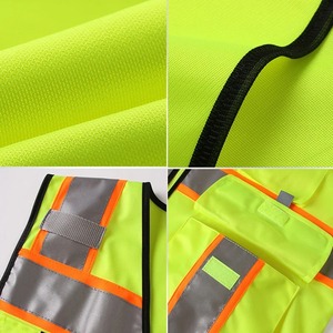Gilet de sécurité Offre Spéciale hautement réfléchissant Vêtements de travail tricotés avec des vêtements réfléchissants de conception de couleur à la mode - Product Image 4