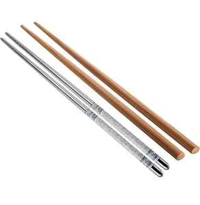 Juego de palillos de metal de proveedor mayorista fabricante de utensilios de cocina de restaurante de calidad superior palillos precios asequibles - Product Image 5