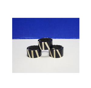 Ensemble de porte-serviettes en incrustation de nacre fait à la main en métal hôtel maison Restaurant vaisselle support forme barre - Product Image 2