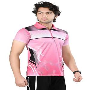 Top de algodón de manga corta a la moda para hombre para primavera y verano Camisa de punto con estampado digital 3D de solapa suelta - Product Image 4