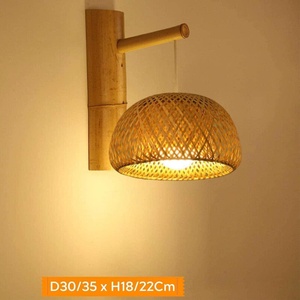 Handmade Eco-Friendly Rattan Pendant Lamp Bohemian Style Irregular Shape Hanging Light Fixture Natural Woven Shade Living Decor - Product Image 2