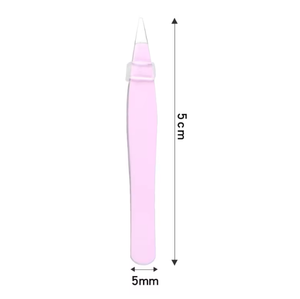 Pince à épiler inclinée en acier inoxydable multicolore personnalisée en gros outil d'élimination des éclats de cils et de poils faciaux de précision - Product Image 5