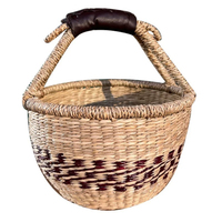 Organisateur décoratif en paille faite à la main en jonc de mer naturel, vente en gros OEM durable du Vietnam