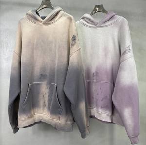 Hombres 100% algodón pulóver Sudadera con capucha 420gsm hombro caído Sudadera con capucha de gran tamaño personalizado Crop Hoodies - Product Image 1