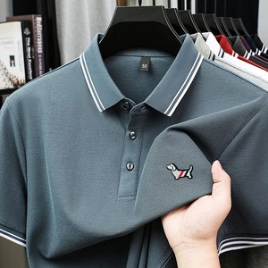 Camisa de Hombre 100% Algodón, Estilo Veraniego, Nuevo, de Lujo, de Alta Gama, para Viajeros, Manga Corta, Bordado Personalizado en la Parte Delantera, Lisa, 200g - Product Image 3