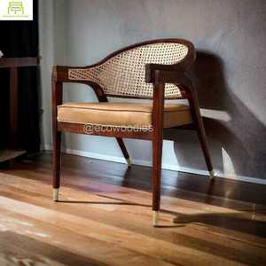 Silla de Comedor de Madera Maciza de Alta Calidad, Silla de Descanso, Silla de Madera Maciza para Hotel, Club, Restaurante - Product Image 3