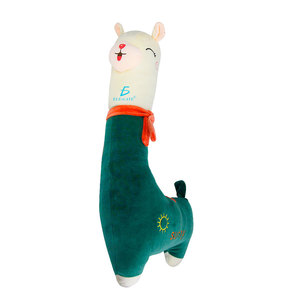 Hermoso Peluche de Llama de 65 cm, Tela de Algodón Súper Suave, Bordado con Algodón PP, Personalizable ODM para Cumpleaños - Product Image 2