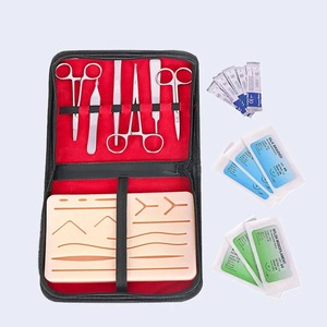 Kit de formation aux sutures pour étudiants en médecine vétérinaire - Ensemble complet d'outils de pratique de suture, coussin en silicone certifié CE, 1 an - Product Image 1