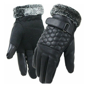 Guantes de cuero genuino de dedo completo Unisex más vendidos, diseño suave y cómodo para deportes de invierno informales, fiestas al aire libre, viajes - Product Image 1