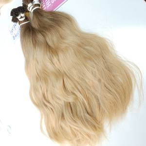 Soft Tips Hair Bergen Blonde Natural Wave | Extensions de cheveux humains Conseils de kératine | Cheveux bruts Genius Weft Prix de gros LINU Hair - Product Image 4
