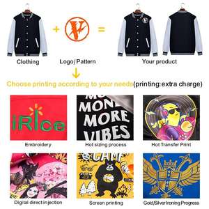 Veste universitaire pour homme avec logo poitrine brodé et design rétro - Product Image 4