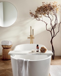 ถาดวางอุปกรณ์ในห้องน้ำทรงยาวลายหินอ่อนสีขาวสุดหรูดีไซน์ทันสมัยอุปกรณ์จัดระเบียบเครื่องประดับบนโต๊ะสำหรับแต่งหน้าสบู่น้ำหอมมีสไตล์ - Product Image 4