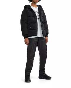 Vente en gros Veste matelassée d'hiver de haute qualité pour hommes Veste matelassée tricotée respirante avec fermeture éclair logo personnalisé OEM imprimée - Product Image 5