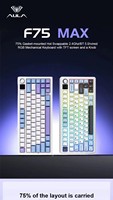 Clavier mécanique sans fil Aula F75 MAX avec écran TFT et bouton Clavier de jeu rétro-éclairé RGB en disposition 75%