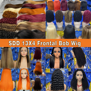 थोक डबल तैयार पारदर्शी एचडी फ्रंट सस्ती कीमत हड्डी सीधे बोब विग मानव बाल कस्टम विग गर्म आपूर्तिकर्ता ड्रॉप जहाज - Product Image 5