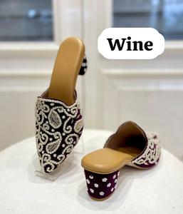 Jutti de lujo para mujer, calzado indio y Punjabi para fiesta de boda disponible a precio asequible - Product Image 5