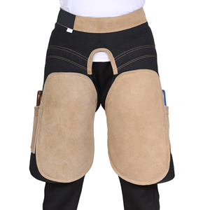 Leather Farrier <b>Chaps</b> Adjustable Horse Shoeing Apron Blacksmith Protection Gear for <b>Riding</b> Stable Work - Product Image 4