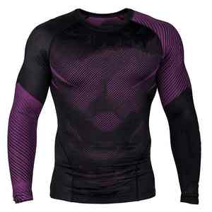 Camiseta Deportiva para Hombre, Transpirable, Lavada, de Poliéster, Manga Corta, Ajustada, para Gimnasio, Fitness, Culturismo - Product Image 3
