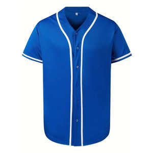 Camiseta de Béisbol de Poliéster 100% Transpirable, Diseño Nuevo, Alta Calidad, Hecha a Medida, Venta al Por Mayor, Precio de Fábrica, para Hombres Adultos, OEM - Product Image 1