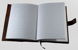 Venta al por mayor de suministros de oficina con logotipo personalizado planificador de cuero forrado diario de cuero de búfalo cuaderno diario de impresión personalizado - Product Image 5