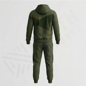 Ensemble de survêtement décontracté pour homme d'hiver, de haute qualité, avec fermeture éclair, capuche respirante, en polaire technique, pour la course à pied, conçu sur mesure, pour la salle de sport et le fitness - Product Image 2