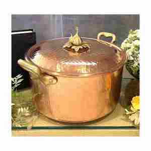 High in Demand Serving Buffet Chafing <b>Dish</b> Manufacturer From India <b>Utensils</b> Safe Copper Serving Pot with High Quality - Product Image 5