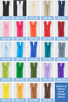 OCO 3 #   Fermetures éclair en nylon à verrouillage automatique, extrémité fermée, couleurs Pantone personnalisées, vente en gros de fermetures éclair pour pantalons, sacs, vêtements, couture