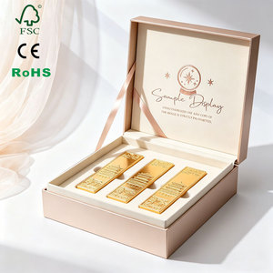 Scatola di Presentazione Rigida con Chiusura Magnetica <span class=keywords><strong>Deluxe</strong></span>, Confezione Regalo per Accessori di Moda e Oggetti di Valore con Inserto in EVA - Product Image 1