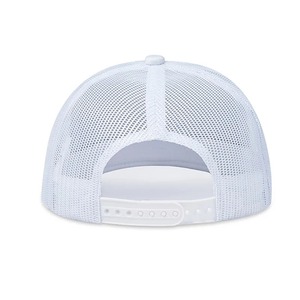 Gorra blanca en blanco de alta calidad de malla sólida transpirable SnapBack hat adulto al aire libre correr deportes gorra de camionero personalizada - Product Image 4