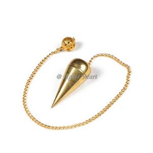 Péndulo de latón dorado que se puede abrir 2024, Ágata estilo Feng Shui tallada para decoración del hogar - Product Image 1