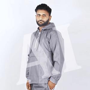 Conjunto corto cortavientos de nailon de 2 piezas para hombre 2024, transpirable, ajuste relajado, diseño estampado Unisex para la temporada de otoño e invierno - Product Image 3