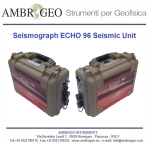 Sismógrafo Ambrogeo Instruments ECHO 96, Unidad Sísmica de 96+1 Canales, 12V, Protección IP67, Garantía de 2 Años - Product Image 1