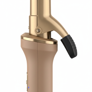 New Ceramic Electric Rotating Curling Iron with LED Temperature Display Professional <b>Heating</b> Wand for Dry Hair-Hotel Use - Product Image 2