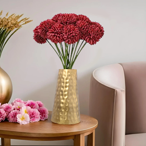 High Selling Vases Handcrafted Metal Flower Vase in Glossy or <b>Matte</b> Finish for Living Room Wedding Hotel <b>Table</b> Entryway Gardens - Product Image 4