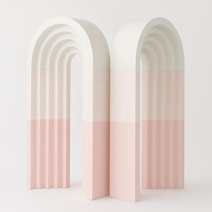 Panneau de fond de scène de mariage à LED de luxe personnalisé Décoration de scène en acrylique avec lumière chaude <span class=keywords><strong>pour</strong></span> événement et réception - Product Image 4