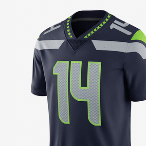 Camiseta de Fútbol Americano Personalizada con Logotipo y Color de Poliéster para Hombre, Camiseta de Fútbol Bordada Personalizada 2025 - Product Image 2