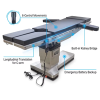 Table d'opération chirurgicale électrique à six commandes CH-T200 en acier inoxydable 304, translatabile, pour radiographie, lit de bloc opératoire, table de salle d'opération