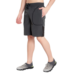 Shorts de sport pour hommes personnalisables avec logo – Respirants, décontractés, en toile unie, taille élastique, style vintage, écologiques - Product Image 5