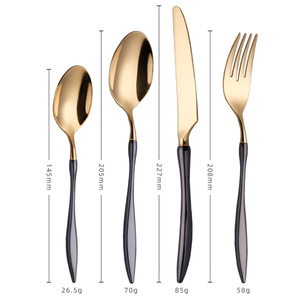 Juego de cubiertos de metal para comedor de lujo, cubiertos de acero inoxidable con mango Chapado en Color dorado, gran oferta, juego de calidad Premium - Product Image 6