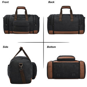 Sac de voyage et de sport unisexe léger en polyester, résistant à l'usure, pour courtes distances, avec fermeture éclair, design tendance et imperméable - Product Image 3