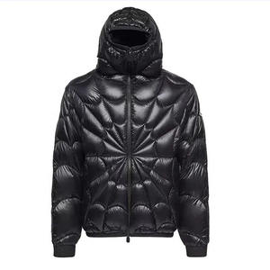 Vestes pour hommes, veste matelassée légère d'hiver pour hommes, veste zippée, parka chaude à capuche, coupe-vent, vêtements d'extérieur tendance - Product Image 5